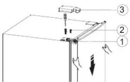 Exquisit KGC232-60-010CB - Reversing the door - 12