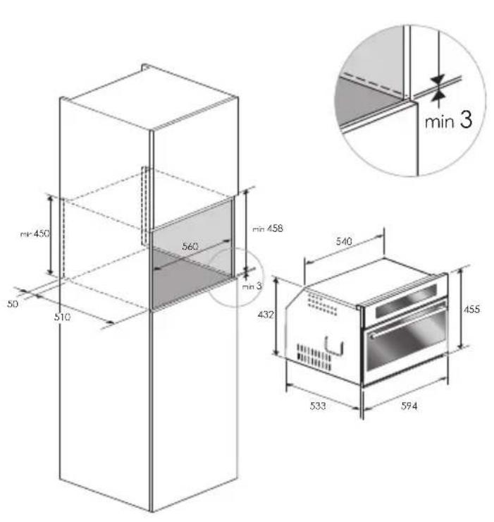 NODOR NorChef SO 4600 MB - Encastre do forno - 1