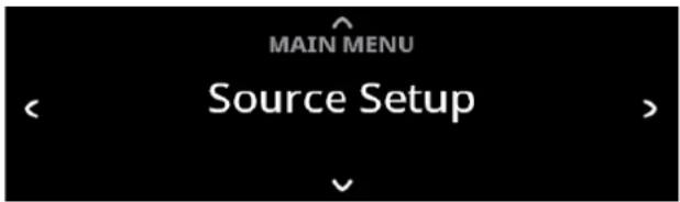 NAD C 379 - < SOURCE SETUP > (CONFIGURATION DES SOURCES) - 1