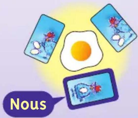 Schmidt Henrys Hennen - La carte que j'ai jouée a en commun avec une deuxième (et éventuellement une troisième) carte, la majorité des œufs dans une couleur. - 2