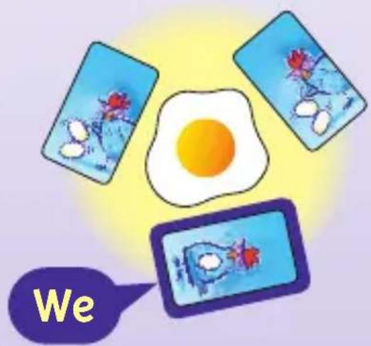 Schmidt Henrys Hennen - The card I have placed down, together with a second (and possibly third) card, has the majority of eggs in one colour. - 2