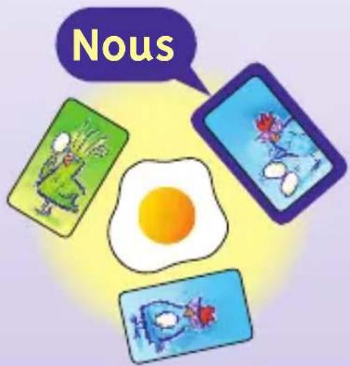Schmidt Henrys Hennen - La carte que j'ai jouée a en commun avec une deuxième (et éventuellement une troisième) carte, la majorité des œufs dans une couleur. - 1