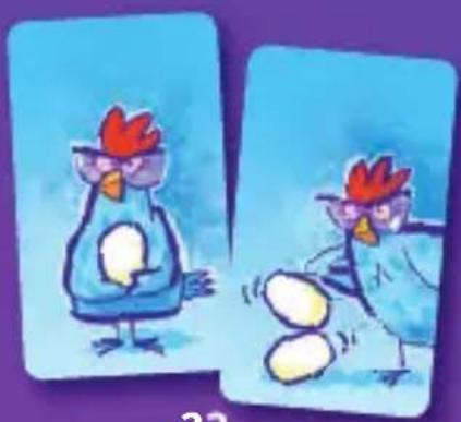 Schmidt Henrys Hennen - Inhalt /Content/Contenu/Contenuto 100 Karten / cards / cartes / carte - 2