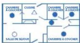 KIDDE P4010ACS-WCA - Emplacements recommandés pour les avertisseurs de fumée - 2