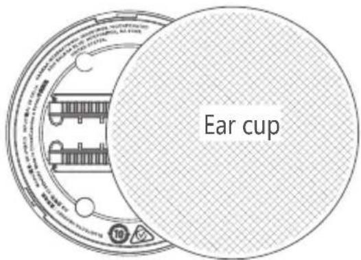 AKG N9 Hybrid - Compliance Information on Ear Cup - 2