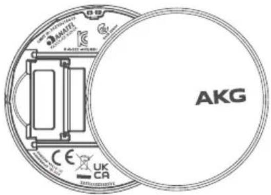 AKG N9 Hybrid - Compliance Information on Ear Cup - 1