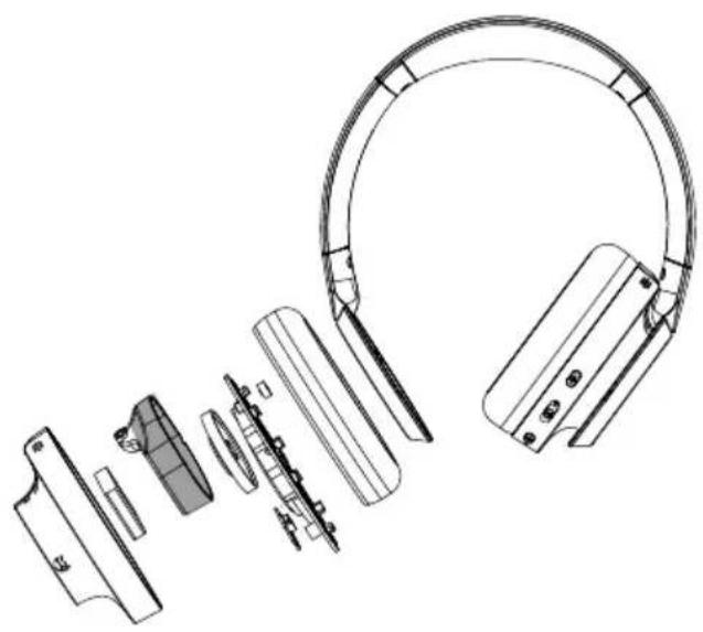 PHILIPS TAH6509 - Retrait de la batterie intégrée - 1