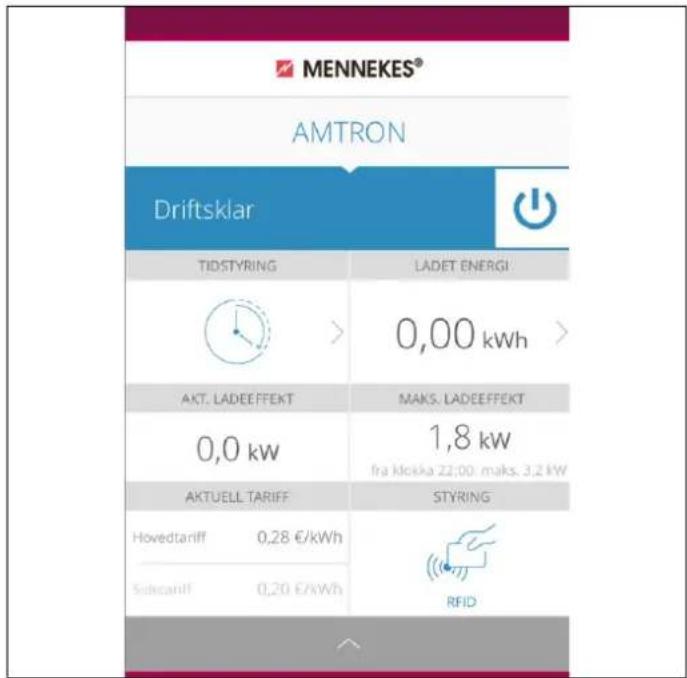 Mennekes AMTRON Xtra 22 - Betjening med lade-appen - 1