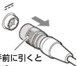 SONY AC-81MD - DC 電源ケーブルを外すには - 1