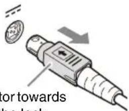 SONY AC-81MD - Disconnecting the DC Cable - 1