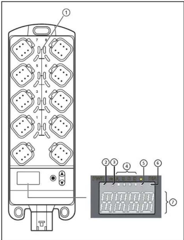 IFM CR2052 - Éléments de service et de visualisation - 1