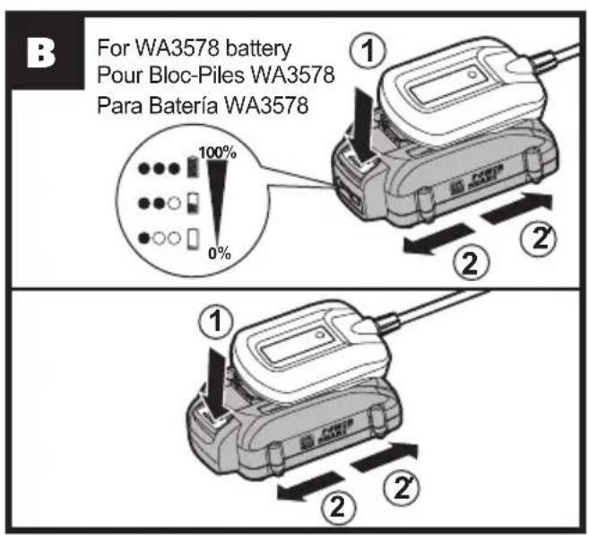 WORX WG545.7 - WALL MOUNT BRACKET\* (See Fig. G1) - 3