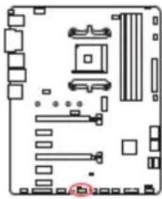 MSI PRO B550-P GEN3 - JLPC1 : Connecteur BIOS Debug - 1