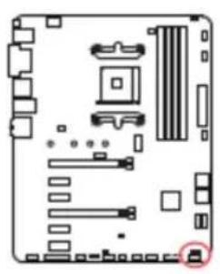 MSI PRO B550-P GEN3 - JFP1, JFP2 : Connecteurs de panneau avant - 1