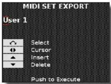 KORG Fisa Suprema - Exportation de l'ensemble MIDI actuel vers une mémoire USB - 2