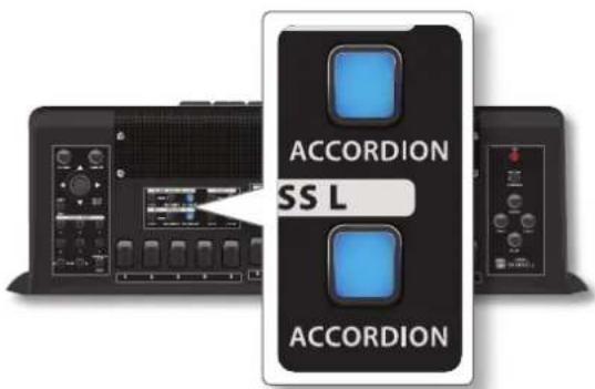KORG Fisa Suprema - Appuyez sur le bouton [ACCORDION] pour activer la partie de la section souhaitée. - 1