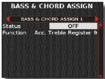 KORG Fisa Suprema - Comment assigner une fonction aux six boutons du clavier à boutons Bass & Chord ? - 2