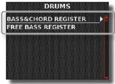 KORG Fisa Suprema - Modification des registres - 1