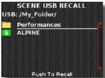 KORG Fisa Suprema - Suppression d'une scène d'une mémoire USB - 1