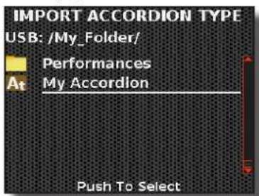 KORG Fisa Suprema - Importer son propre type d'accordéon dans une mémoire USB - 2