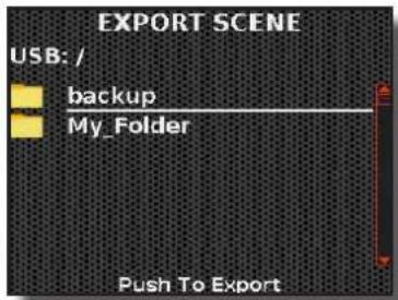 KORG Fisa Suprema - Exportation d'un jeu de scènes dans une mémoire USB - 1