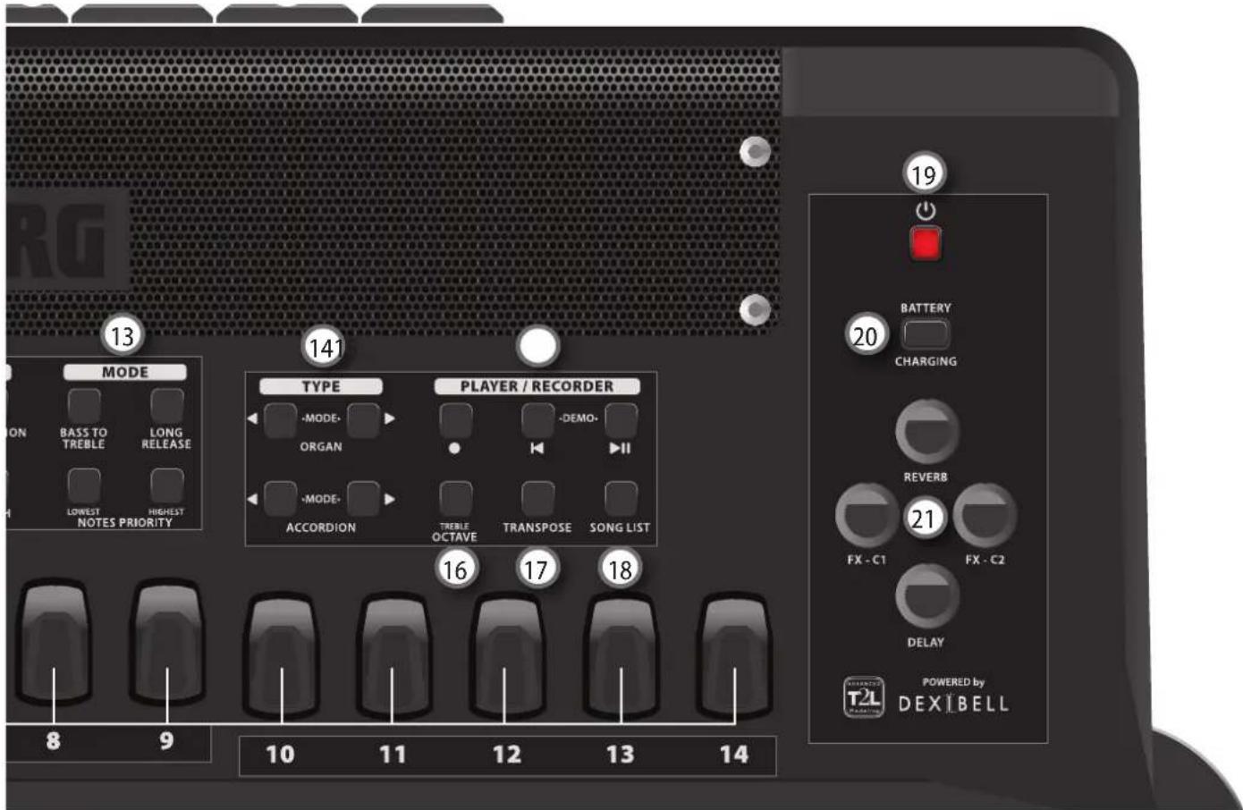 KORG Fisa Suprema - MODE (main gauche) - 1