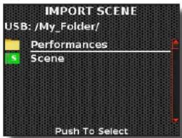 KORG Fisa Suprema - Importation d'un jeu de scènes à partir d'une mémoire USB - 1
