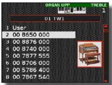 KORG Fisa Suprema - Utilisez les registres Treble si vous souhaitez écouter une autre combinaison de drawbars. - 1