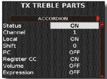 KORG Fisa Suprema - Choisissez le groupe de paramètres que vous souhaitez modifier à l'aide du bouton [DATA/ENTER]. - 1
