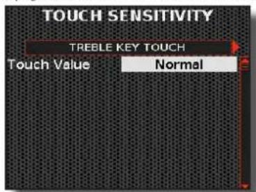 KORG Fisa Suprema - Réglage de la réponse du clavier (Key Touch) - 1