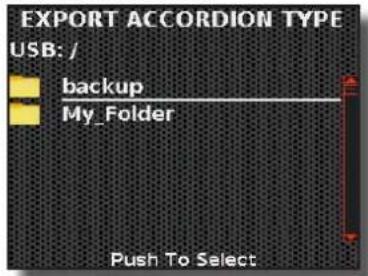 KORG Fisa Suprema - Exportation de votre propre type d'accordéon dans une mémoire USB - 2