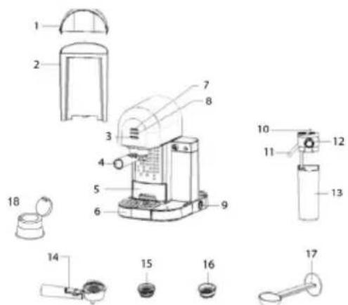 CECOTEC Instant-ccino 20 Chic Serie Nera - 1