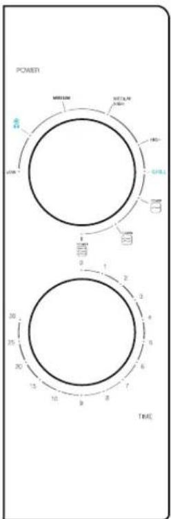 CECOTEC Microondas Grill - CONTROL PANEL - 1