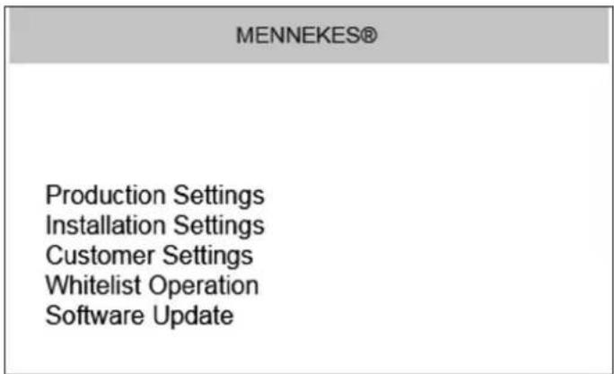 Mennekes AMTRON Xtra 11 - Åpne servicegrensesnittet - 1