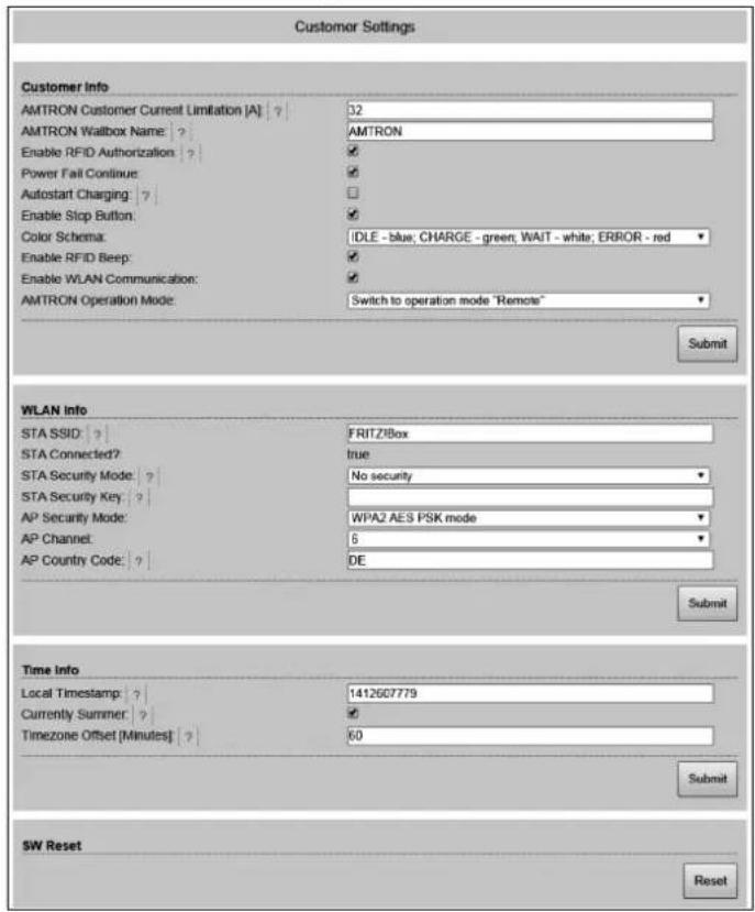 Mennekes AMTRON Xtra 11 - Menu "Production Settings" - 3