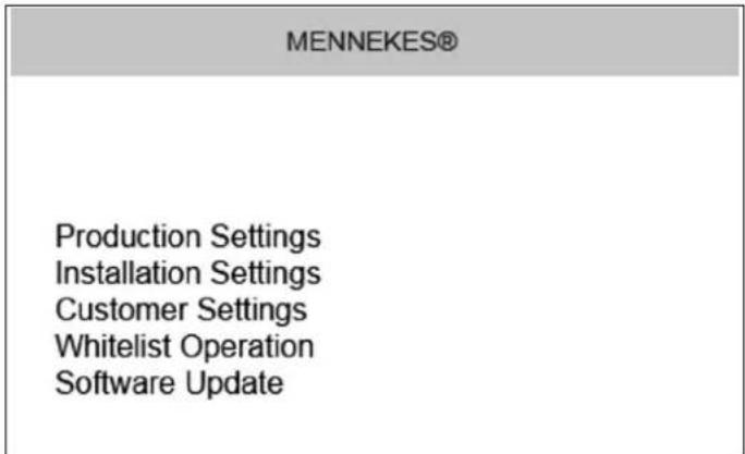 Mennekes AMTRON Xtra 11 - Ouverture de l'interface de service - 1