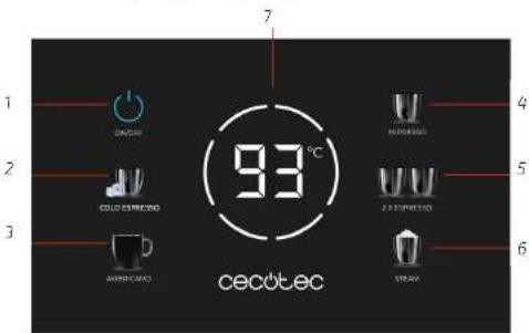 CECOTEC Power Espresso Touch ColdBrew - PIÈCES ET COMPOSANTS - 1