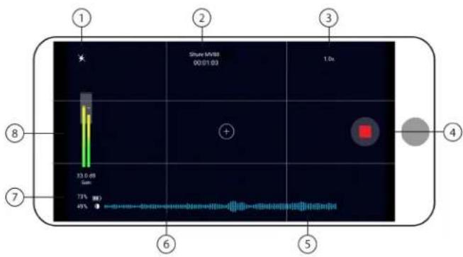 SHURE ShurePlus MOTIV Video - Mode d'enregistrement - 1