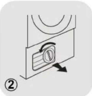 HAIER HD110-A3959RE-S - So reinigen Sie den Schwammfilter - 2