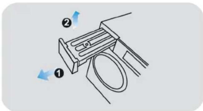 HAIER HD110-A3959RE-S - Ausleeren des Wasserbehalters - 1