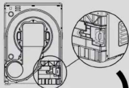 HAIER HD110-A3959RE-S - Fitting the drain hose - 2