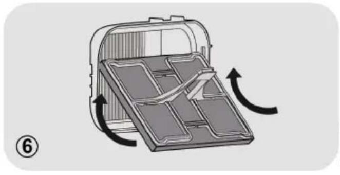 HAIER HD110-A3959RE-S - To clean the sponge filter - 6