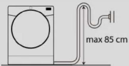 HAIER HD110-A3959RE-S - Montieren des Ablaufschlauchs - 1