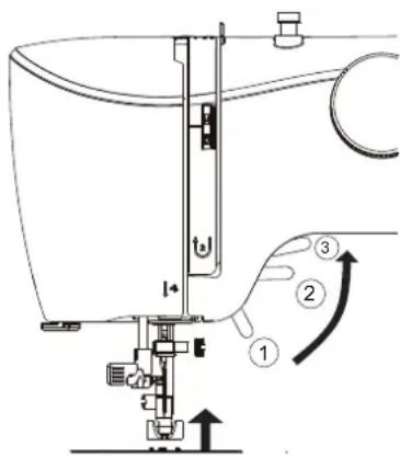 MEDION LIFE SM60 (MD 10689) - Persvoet omhoogen omlaag bewegen - 1
