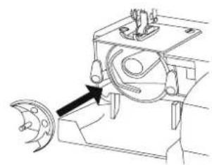 MEDION LIFE SM60 (MD 10689) - Cleaning and oiling the bobbin housing - 4