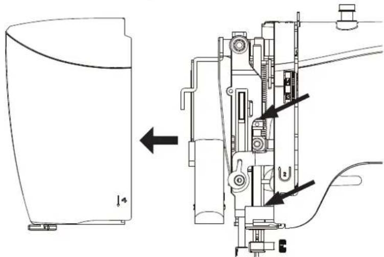 MEDION LIFE SM60 (MD 10689) - Ölen der Nadelmechanik hinter der Frontklappe - 2
