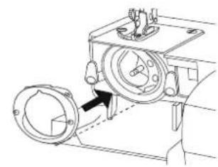 MEDION LIFE SM60 (MD 10689) - Cleaning and oiling the bobbin housing - 5