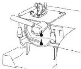 MEDION LIFE SM60 (MD 10689) - Pulizia e lubrificazione dell'alloggiamento delle spolett e - 6
