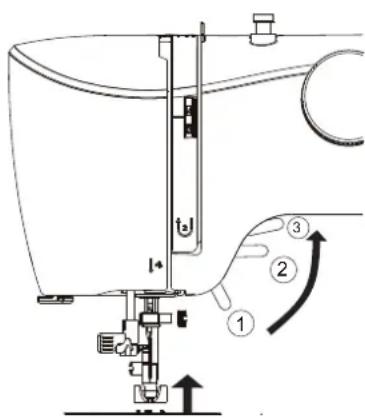 MEDION LIFE SM60 (MD 10689) - Subida y bajo de los prensatelas - 1