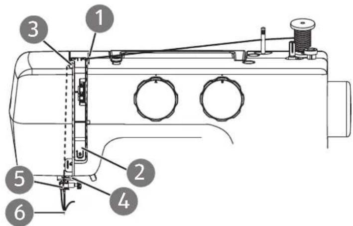 MEDION LIFE SM60 (MD 10689) - Rappresentazione schematica del guidafi lo superiore - 1